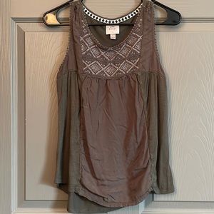 Green Sleeveless Knox Rose Top
